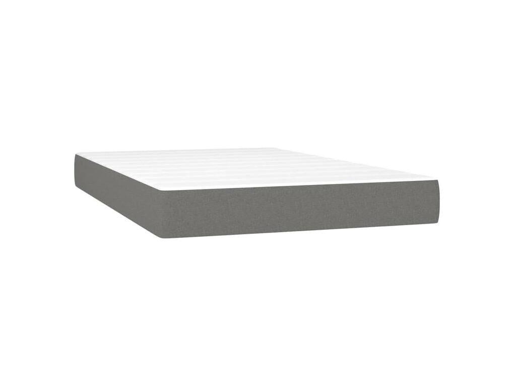 Boisona bed base and mattress with LED lighting, Dark Grey, 120x200 cm, VQKI50532