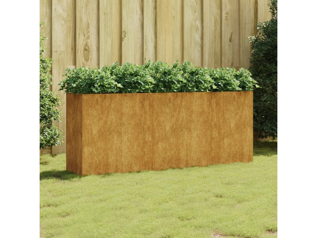 Raised garden bed 200x40x80 corten steel JZUG86333