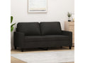 2-seater sofa, black, 140 cm, fabric, MFPV60644