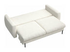3-seater convertible sofa - in waterproof cream chenille fabric - Boisona QRMR17917