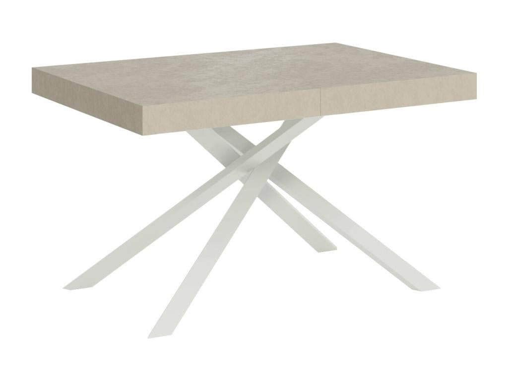 Boisona extendable table 90x140/244 cm cashmere white legs VXTQ30163