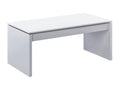 Boisona Coffee Table, Coffee Table with Lift-Top, Living Room Coffee Table, 102x50x43/54 cm, Glossy White, DXVW18221