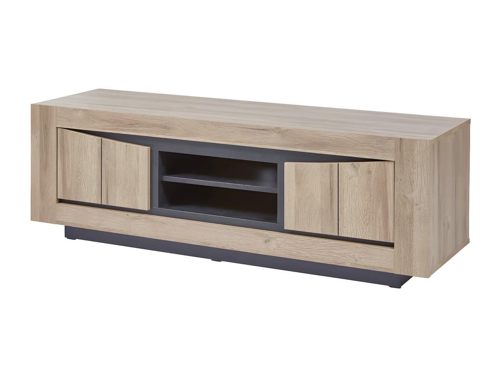 Boisona - 2-Door TV Stand with Central Niche BGNK56383