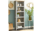 Boisona 5-Shelf Bookcase Light Grey GBBA41661