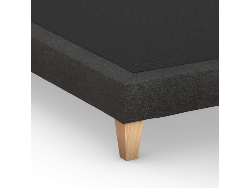 Upholstered bed base, dark night - Boisona 2x100x210 LDFQ86452