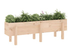 Raised garden bed 121x30x38 solid pine wood EUWE06917