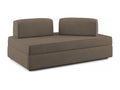 Boisona Sofa without pull-out ottoman and removable backrest in waterproof fabric T02 200 cm brown BGEE75977