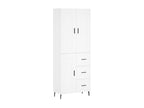 White Highboard 69.5x34x180 cm Engineered Wood EPHR26758