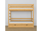 Wooden bunk bed - with drawer N03 Natural Pine 120x200 RPVC40402