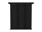 4-cube shelf with boxes, black, 69x30x72.5 cm, fabric, VSZY85465