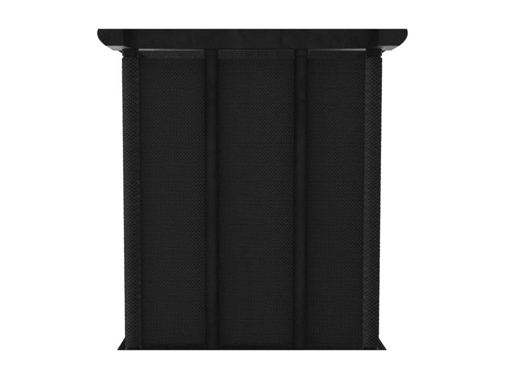 4-cube shelf with boxes, black, 69x30x72.5 cm, fabric, VSZY85465