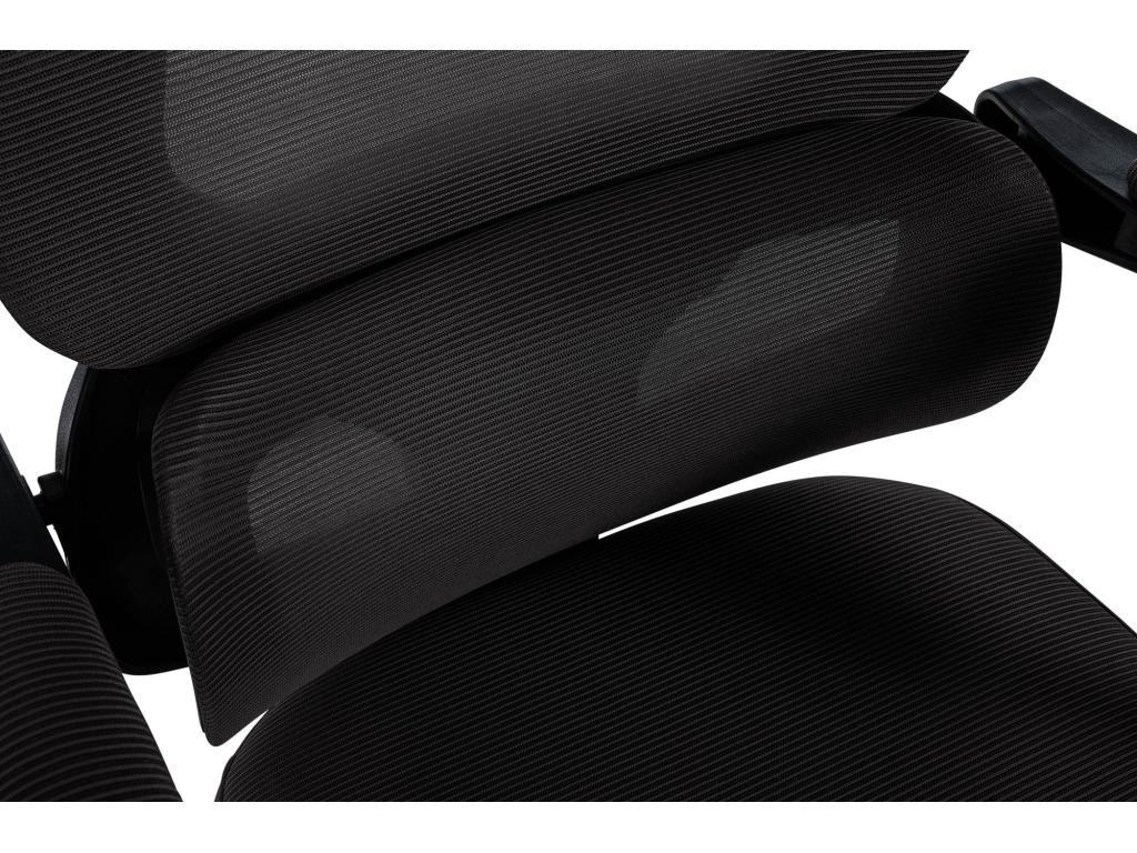 Office chair - Fabric / White - Black - Boisona KYTX50258