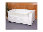 Boisona 2-seater sofa / sofa - white imitation leather FCHJ86857