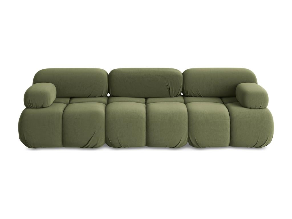 Modular 3-seater sofa in Boisona - olive - Boisona SUSD68252