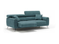 Boisona Sofa with sliding seats in soft waterproof fabric T02 199 cm Duck Blue VZNH41167