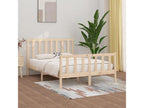 Bed frame without mattress 140x200 cm solid wood XEUZ46800