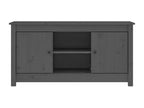 Grey TV stand 103x36.5x52 cm Solid pine wood GZOS97324