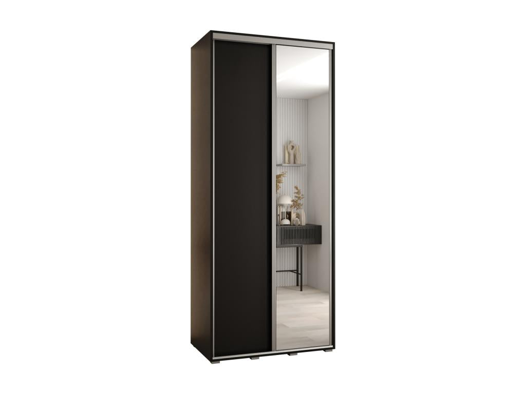3-DOOR SLIDING WARDROBE 235.2/120/45 2 doors Black/Black/Silver OGEM85649