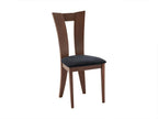 Set of 2 Boisona chairs - Solid beech - Walnut and espresso finish SWVY78142