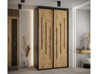 Boisona 8 Sliding Door Wardrobe 235.2/140/45 2 Doors Black/Boisona/Black JDME18544