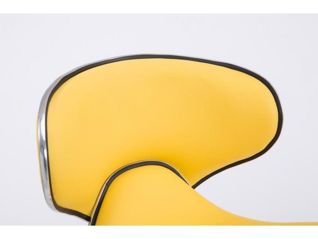 Set of 2 Bar Stools - Faux Leather / Boisona - Yellow - Boisona v2 BIZF67926