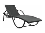 Black resin sun lounger/deckchair 193x64x56 cm 02 0012529 LIQD11665