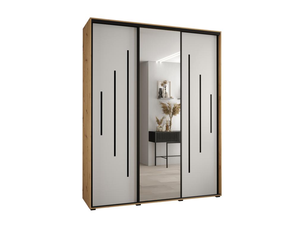Boisona 13 Sliding Door Wardrobe 235.2/190/45 3 Doors CJIM27198