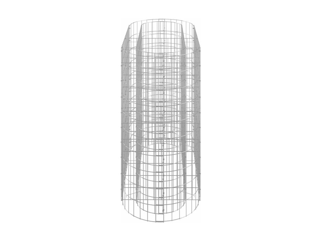 Raised Gabion Bed, Galvanized Iron, 120x50x100 cm, VOUL92177