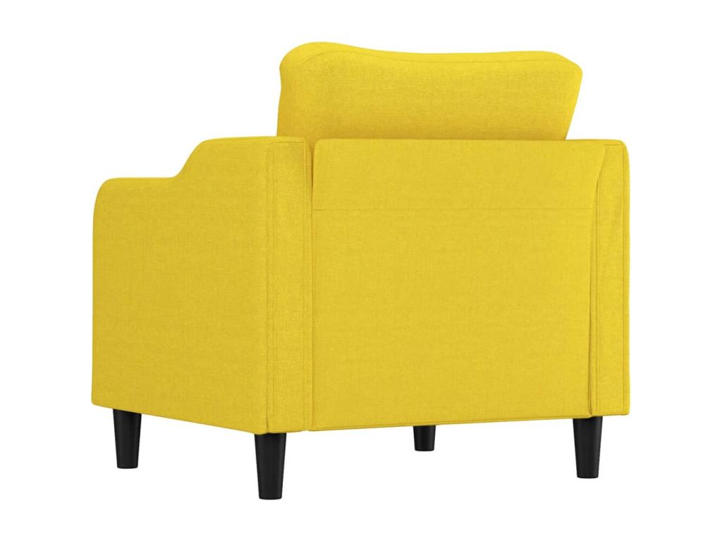Light yellow armchair, 60 cm, fabric CNMU07363